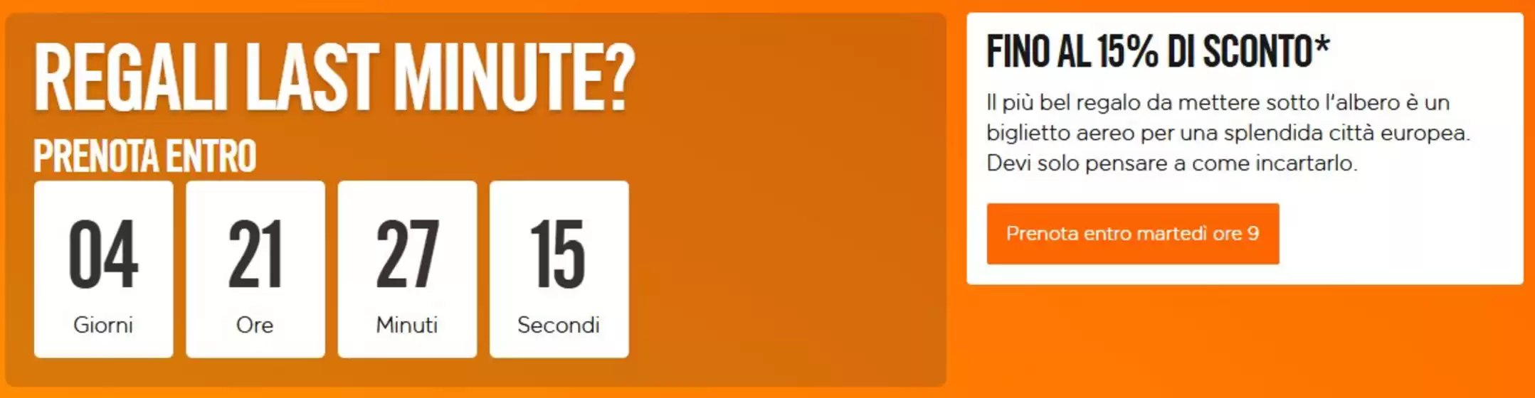 Volantino EasyJet a Pontinia | Fino al 15% di sconto | 2025-12-18T00:00:00.000Z - 2025-12-23T00:00:00.000Z