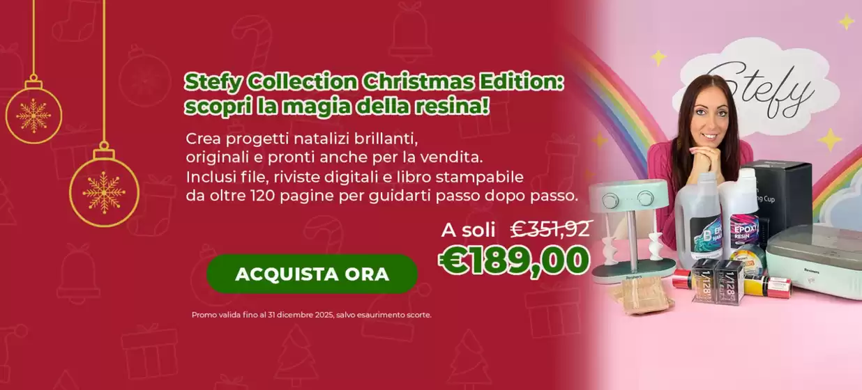 Volantino Necchi | Scorpi la magia della resina | 2025-12-18T00:00:00.000Z - 2025-12-31T00:00:00.000Z