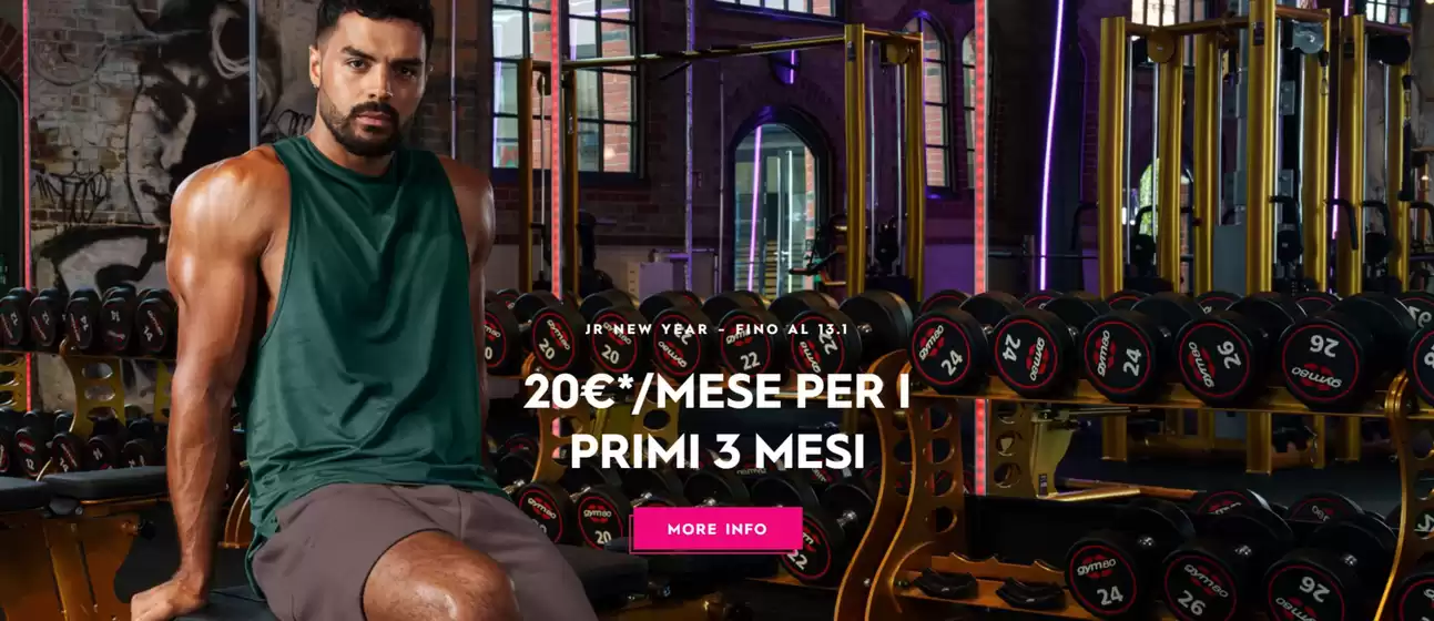 Volantino JOHN REED Fitness a Quartucciu | 20€ mese per i primi 3 mesi | 2025-12-19T00:00:00.000Z - 2026-01-13T00:00:00.000Z