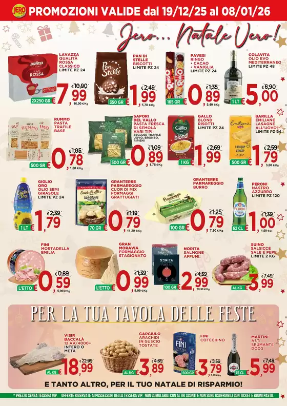 Volantino Jero Market a Palagano | Jero... Natale Vero! | 2025-12-19T00:00:00.000Z - 2026-01-08T00:00:00.000Z