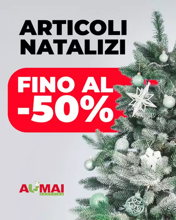 Volantino Aumai Market a Marino | Fino al -50% | 2025-12-19T00:00:00.000Z - 2025-12-31T00:00:00.000Z