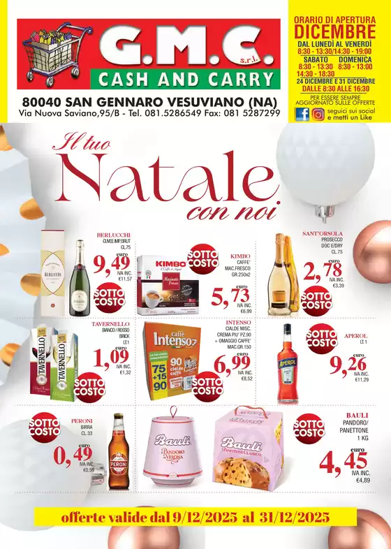 Volantino GMC Cash&Carry a Santa Ninfa | Il tuo Natale con noi | 2025-12-19T00:00:00.000Z - 2025-12-31T00:00:00.000Z