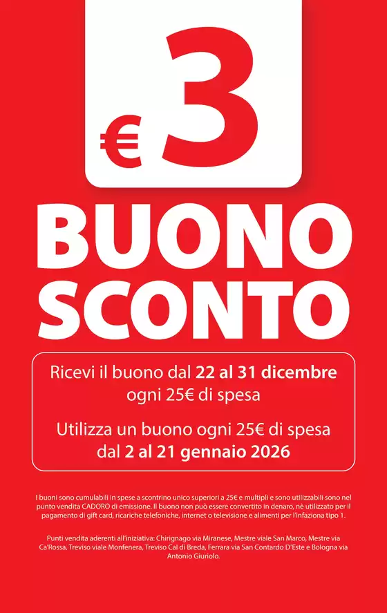 Volantino Cadoro a San Vittore del Lazio | Buono sconto | 2025-12-22T00:00:00.000Z - 2025-12-31T00:00:00.000Z