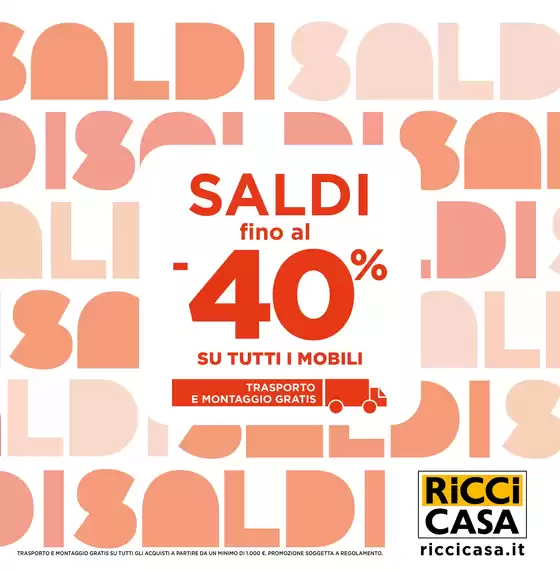 Volantino Ricci casa a Rozzano | Saldi fino al 40% | 2026-01-03T00:00:00.000Z - 2026-01-25T00:00:00.000Z