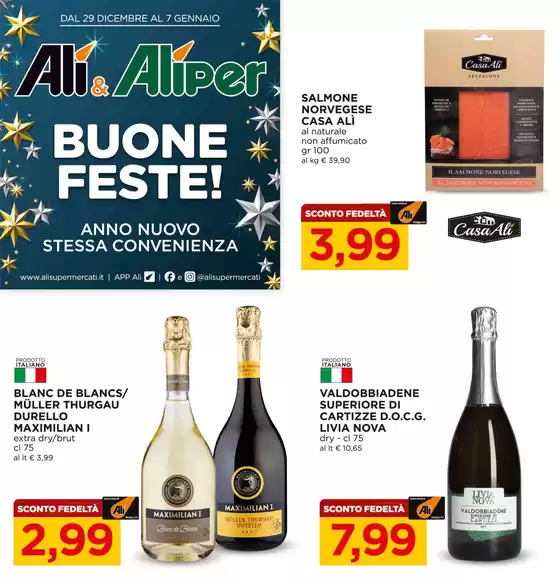Volantino Alì e Alìper a Nocera Umbra | Buone Feste | 2025-12-29T00:00:00.000Z - 2026-01-07T00:00:00.000Z
