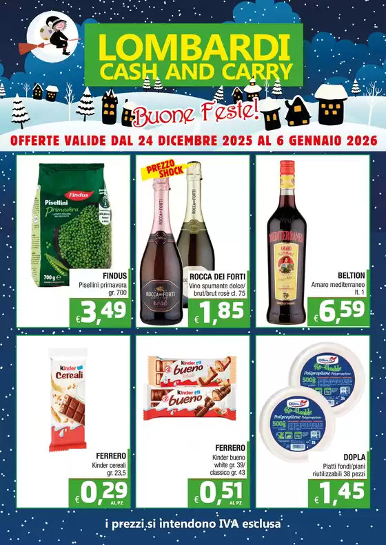 Volantino Lombardi Cash and Carry | Buone feste! | 2025-12-24T00:00:00.000Z - 2026-01-06T00:00:00.000Z