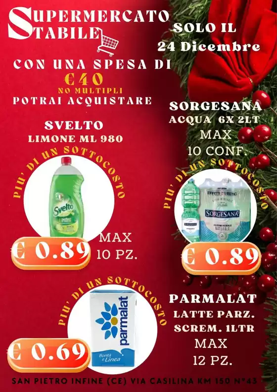 Volantino Supermercati Stabile | Solo il 24 dicembre | 2025-12-24T00:00:00.000Z - 2025-12-24T00:00:00.000Z