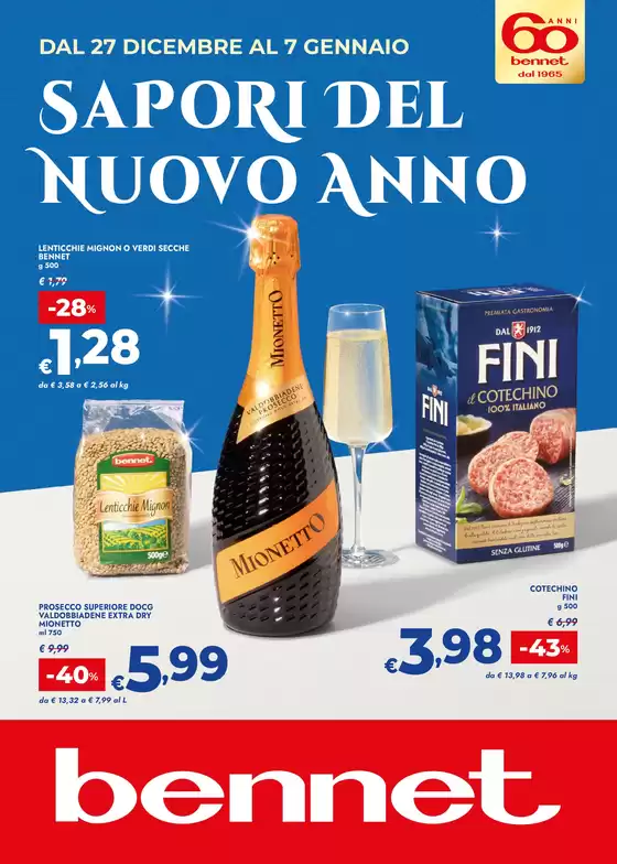 Volantino Bennet | Sapori Del Nuovo Anno | 2025-12-27T00:00:00.000Z - 2026-01-07T00:00:00.000Z