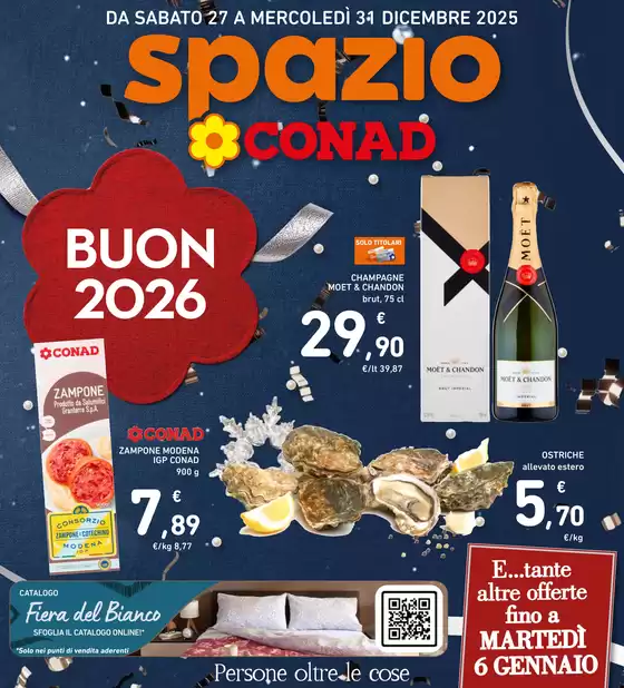 Volantino Spazio Conad | BUON 2026! | 2025-12-27T00:00:00.000Z - 2025-12-31T00:00:00.000Z