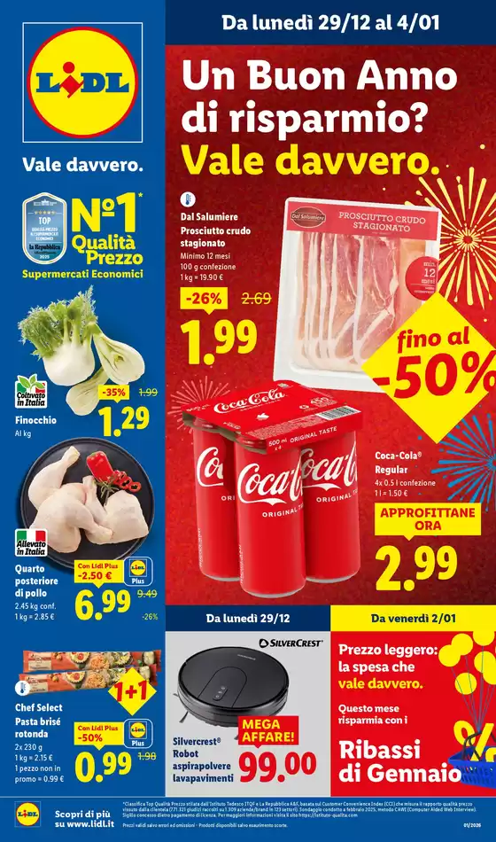 Volantino Lidl a Galatro | Un Buon Anno di risparmio? Vale davvero. | 2025-12-29T00:00:00.000Z - 2026-01-04T00:00:00.000Z