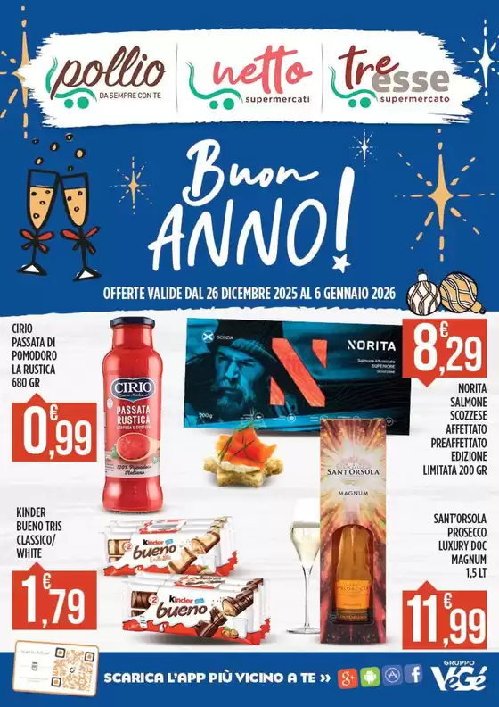 Volantino Netto Supermercati a Caiazzo | Buon anno! | 2025-12-26T00:00:00.000Z - 2026-01-06T00:00:00.000Z