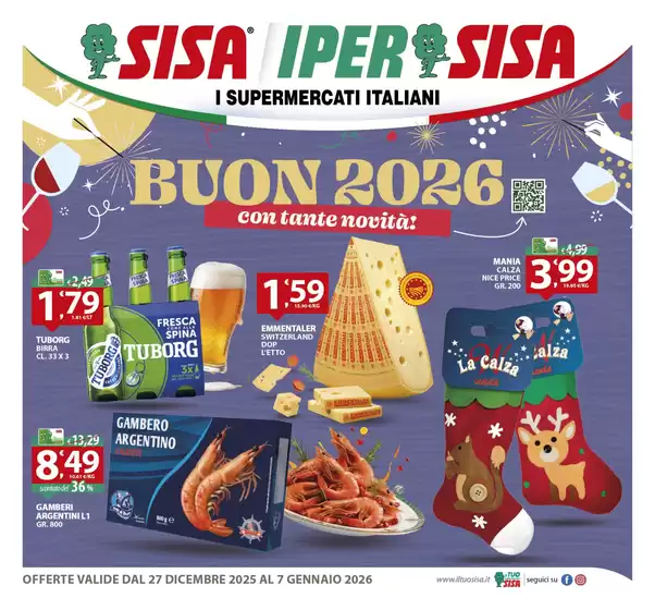 Volantino IperSisa | Buon 2026 | 2025-12-27T00:00:00.000Z - 2026-01-07T00:00:00.000Z
