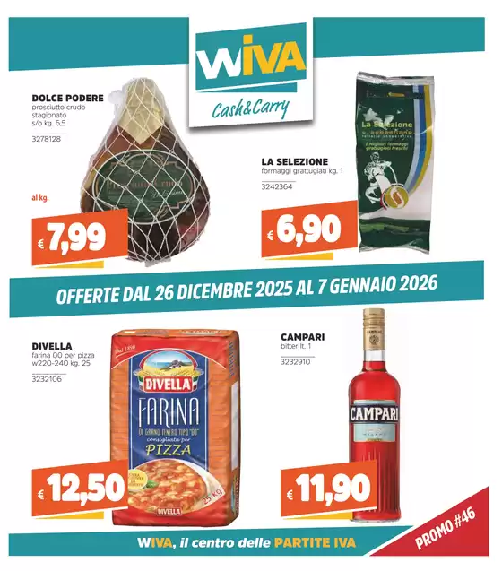 Volantino Wiva Cash&Carry a Pozzuoli | Offerte dal 26 Dicembre 2025 al 7 Gennaio 2026 | 2025-12-26T00:00:00.000Z - 2026-01-07T00:00:00.000Z