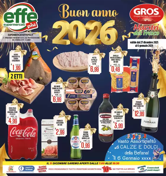 Volantino Effepiù | Buon anno 2026 | 2025-12-27T00:00:00.000Z - 2026-01-06T00:00:00.000Z