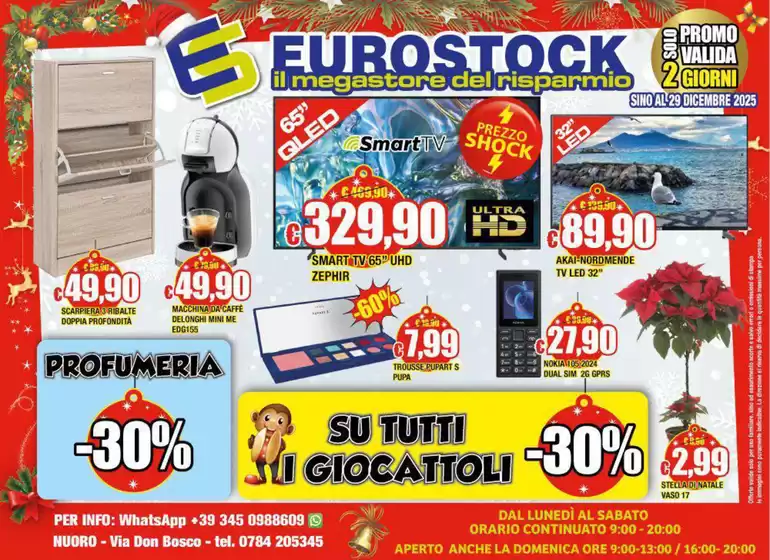 Volantino Eurostock a Bellinzago Novarese | Sino al 29 dicembre 2025 | 2025-12-29T00:00:00.000Z - 2025-12-29T00:00:00.000Z