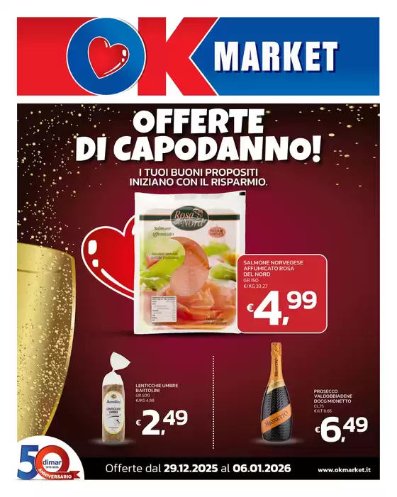 Volantino Ok Market a Osimo | OFFERTE DI CAPODANNO! | 2025-12-29T00:00:00.000Z - 2026-01-06T00:00:00.000Z