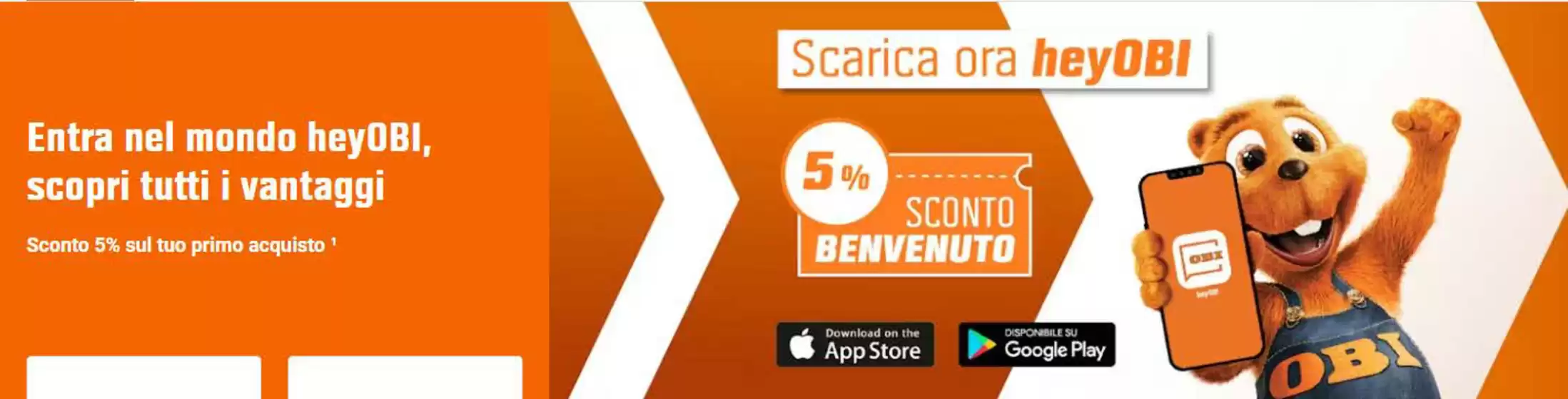 Volantino OBI a Cortale | 5% sconto benvenuto | 2025-12-29T00:00:00.000Z - 2026-01-06T00:00:00.000Z