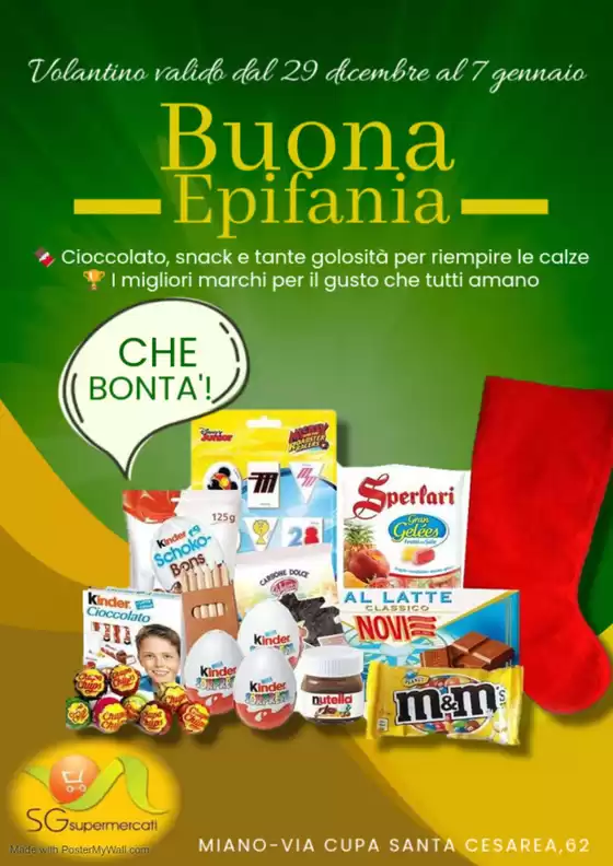 Volantino SG Supermercati | Buona Epifania  | 2025-12-29T00:00:00.000Z - 2026-01-07T00:00:00.000Z