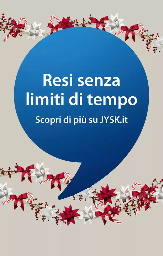Volantino JYSK a Torino | Una grande offerta per il tuo Natale RISPARMIA FINO AL 60% | 2025-12-30T00:00:00.000Z - 2025-12-31T00:00:00.000Z