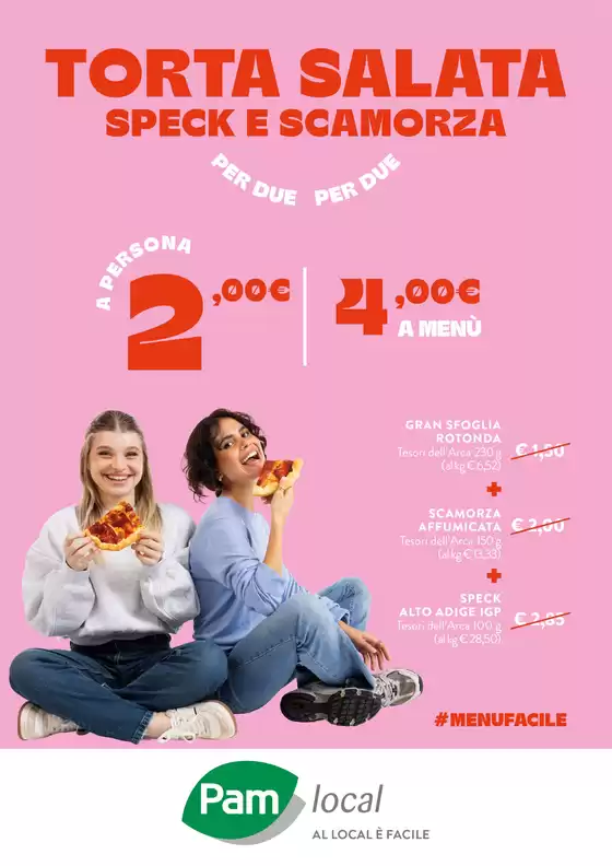 Volantino Pam Local a Genova | Torta salata speck e scamorza | 2025-12-31T00:00:00.000Z - 2026-01-14T00:00:00.000Z