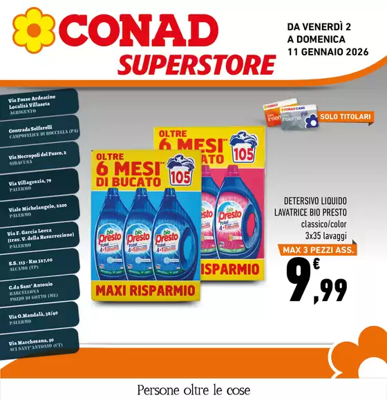 Volantino Conad Superstore | Le extra offerte | 2026-01-02T00:00:00.000Z - 2026-01-11T00:00:00.000Z
