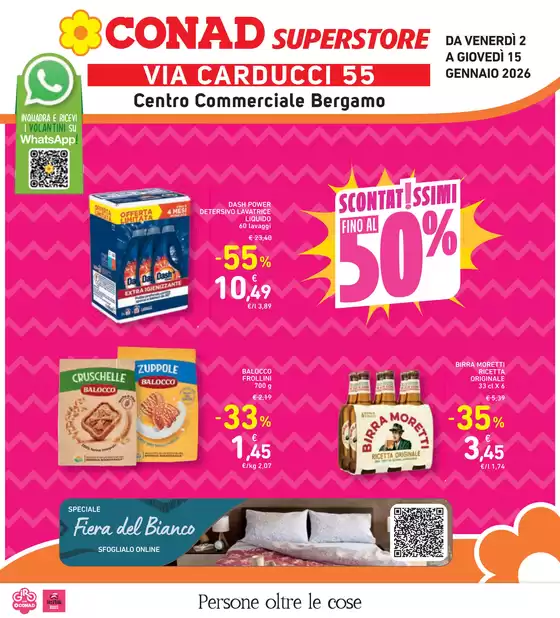 Volantino Conad Superstore a Bregnano | Scontatissimi 50% | 2026-01-02T00:00:00.000Z - 2026-01-15T00:00:00.000Z