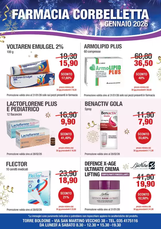 Volantino Farmacia Corbelletta a Occhiobello | GENNAIO 2026 | 2026-01-01T00:00:00.000Z - 2026-02-28T00:00:00.000Z