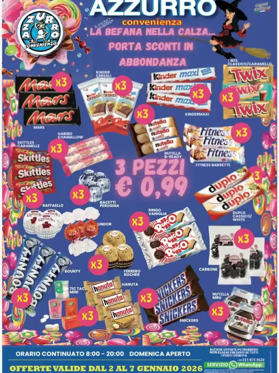 Volantino Azzurro Convenienza | Offerte valide dal 2 al 7 gennaio | 2026-01-02T00:00:00.000Z - 2026-01-07T00:00:00.000Z
