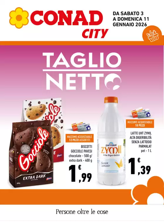 Volantino Conad City a Cardeto | Taglio Netto | 2026-01-03T00:00:00.000Z - 2026-01-11T00:00:00.000Z