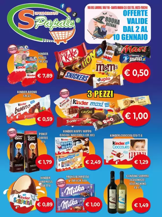 Volantino Supermercato Papale a Roma | Offerte valide dal 2 al 10 gennaio  | 2026-01-02T00:00:00.000Z - 2026-01-10T00:00:00.000Z