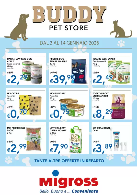 Volantino Migross Superstore a Roma | Buddy  | 2026-01-03T00:00:00.000Z - 2026-01-14T00:00:00.000Z