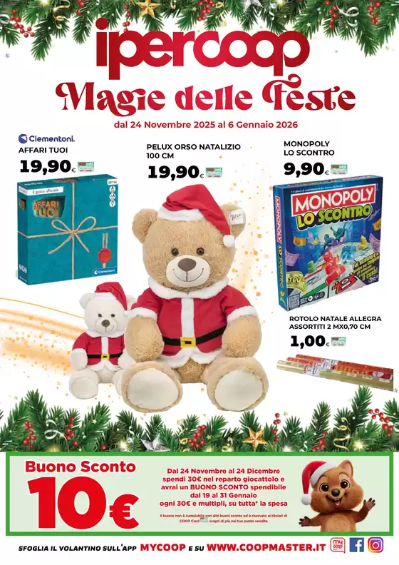 Volantino Ipercoop | Magie delle feste | 2025-11-24T00:00:00.000Z - 2026-01-06T00:00:00.000Z