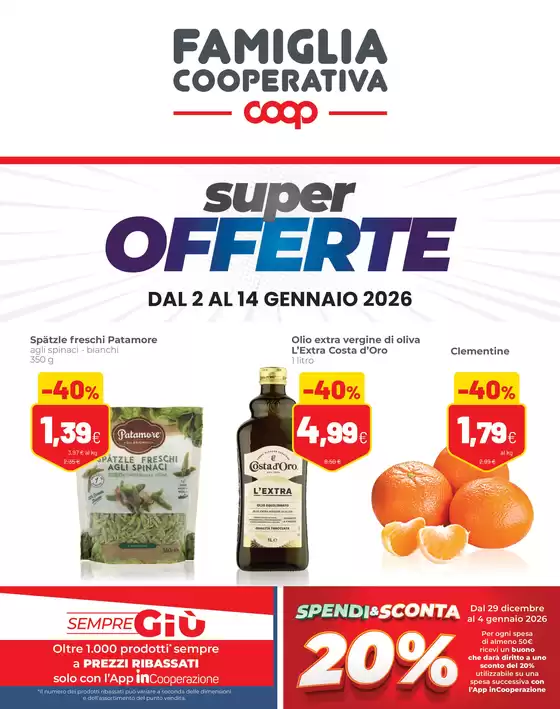 Volantino Coop a Sirmione | Super offerte | 2026-01-02T00:00:00.000Z - 2026-01-14T00:00:00.000Z