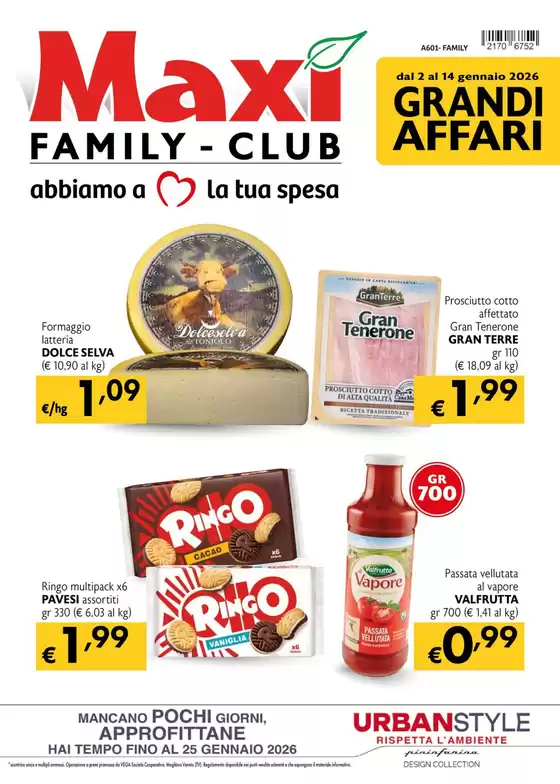 Volantino Maxì Family a Ladispoli | Grandu affari | 2026-01-02T00:00:00.000Z - 2026-01-14T00:00:00.000Z