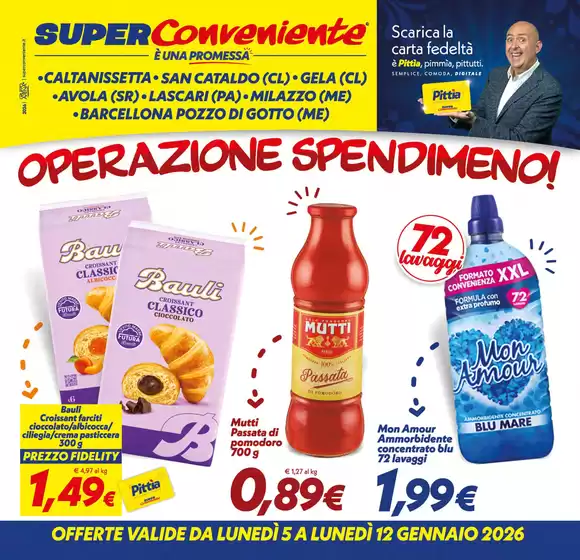 Volantino SuperConveniente a Gallarate | Operazione spendimeno! | 2026-01-05T00:00:00.000Z - 2026-01-12T00:00:00.000Z