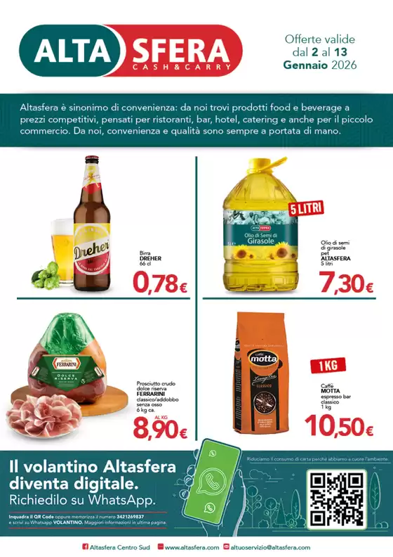 Volantino Altasfera a Ladispoli | Offerte valide dal 2 al 13 gennaio 2026 | 2026-01-02T00:00:00.000Z - 2026-01-13T00:00:00.000Z