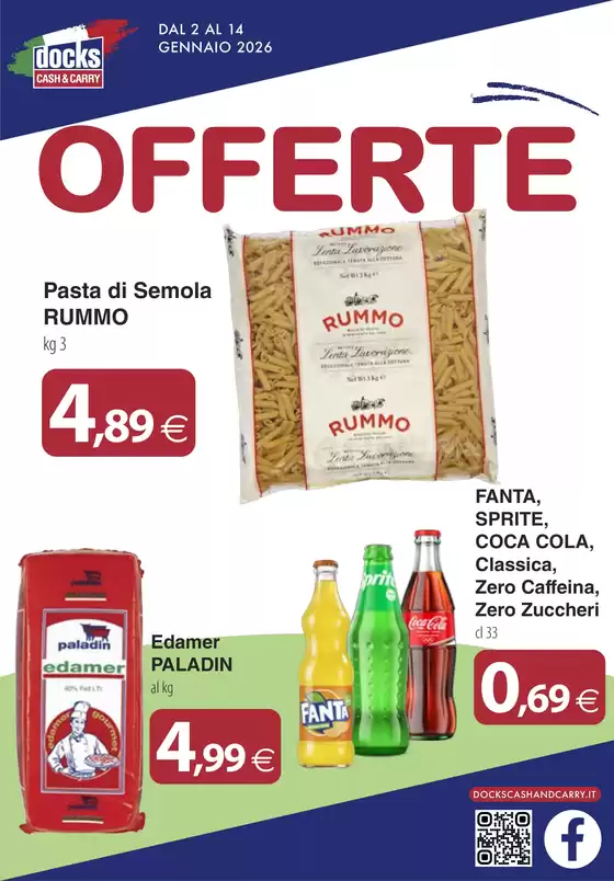 Volantino Docks Cash&Carry a Ladispoli | Offerte | 2026-01-02T00:00:00.000Z - 2026-01-14T00:00:00.000Z