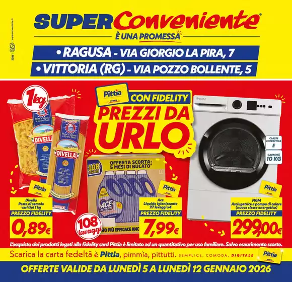 Volantino SuperConveniente a Gallarate | Prezzi da urlo | 2026-01-05T00:00:00.000Z - 2026-01-12T00:00:00.000Z