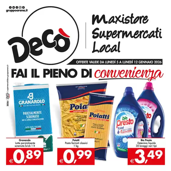 Volantino Decò a Gallarate | Fai il pieno di convenienza!! | 2026-01-05T00:00:00.000Z - 2026-01-12T00:00:00.000Z