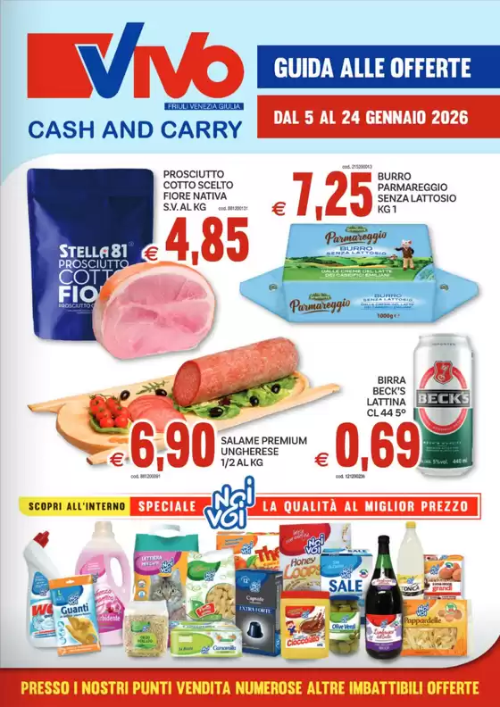 Volantino Vivo Supermercati a Castiglione delle Stiviere | Guida alle offerte | 2026-01-05T00:00:00.000Z - 2026-01-24T00:00:00.000Z