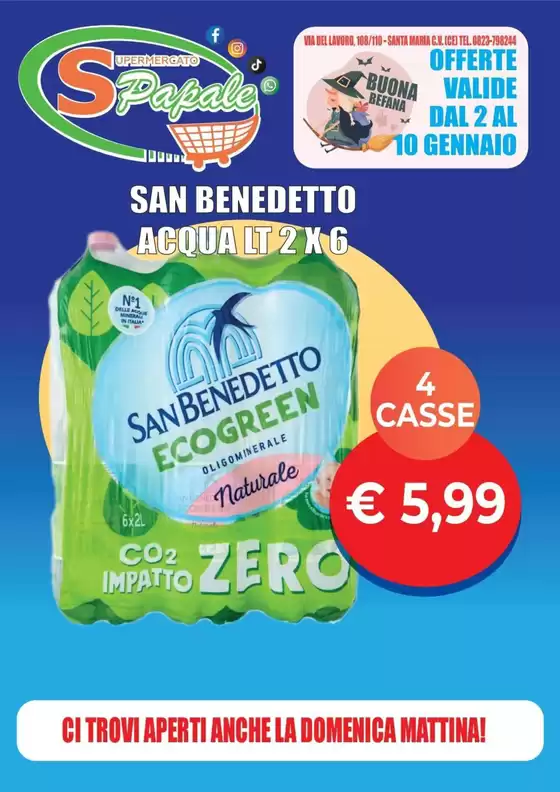 Volantino Supermercato Papale a Foggia | Offerte | 2026-01-05T00:00:00.000Z - 2026-01-10T00:00:00.000Z