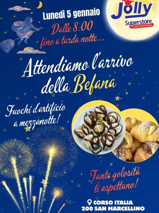 Volantino Jolly Market a Foggia | Attendiamo l'arrivo della befana | 2026-01-05T00:00:00.000Z - 2026-01-05T00:00:00.000Z
