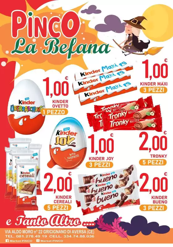 Volantino Market Pinco a Foggia | La befana | 2026-01-04T00:00:00.000Z - 2026-01-07T00:00:00.000Z