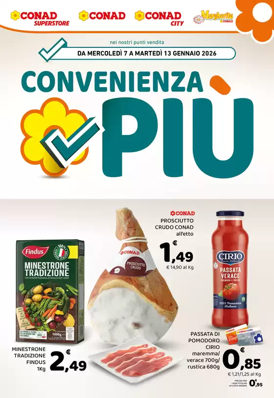 Volantino Conad Superstore a Livorno | Convenienza Più | 2026-01-07T00:00:00.000Z - 2026-01-13T00:00:00.000Z