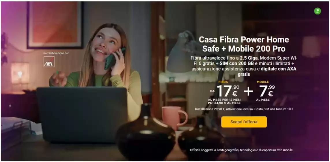Volantino Tiscali Casa | Casa Fibra Power Home Safe + Mobile 200 Pro | 2026-01-05T00:00:00.000Z - 2026-01-31T00:00:00.000Z