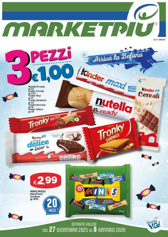 Volantino Marketpiù a Bologna | Arriva la Befana | 2026-01-05T00:00:00.000Z - 2026-01-06T00:00:00.000Z