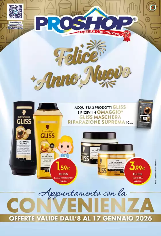 Volantino Proshop a Casarano | Felice anno nuovo | 2026-01-08T00:00:00.000Z - 2026-01-17T00:00:00.000Z