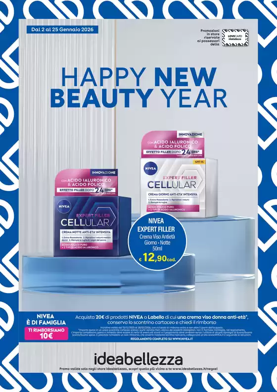 Volantino Idea bellezza a Casarano | Happy new beauty year | 2025-12-05T00:00:00.000Z - 2026-01-25T00:00:00.000Z
