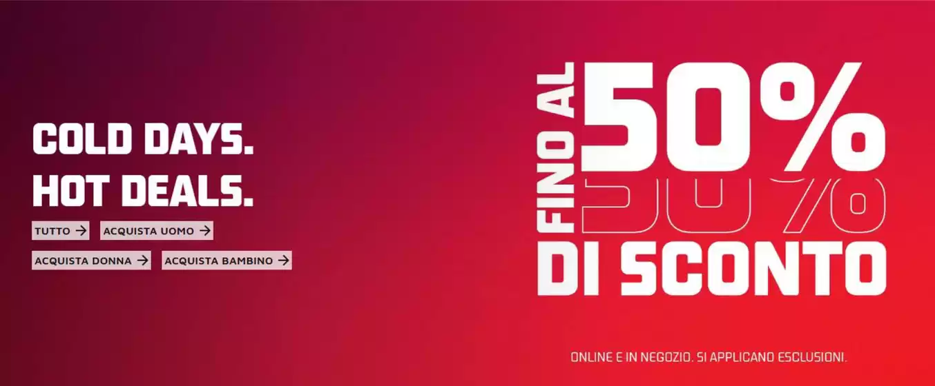 Volantino Foot Locker a Reggio Emilia | Fino al 50% di sconto | 2026-01-05T00:00:00.000Z - 2026-03-03T00:00:00.000Z
