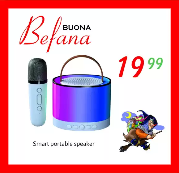 Volantino Arancia Elettronica a Rozzano | Buona befana | 2026-01-05T00:00:00.000Z - 2026-01-06T00:00:00.000Z